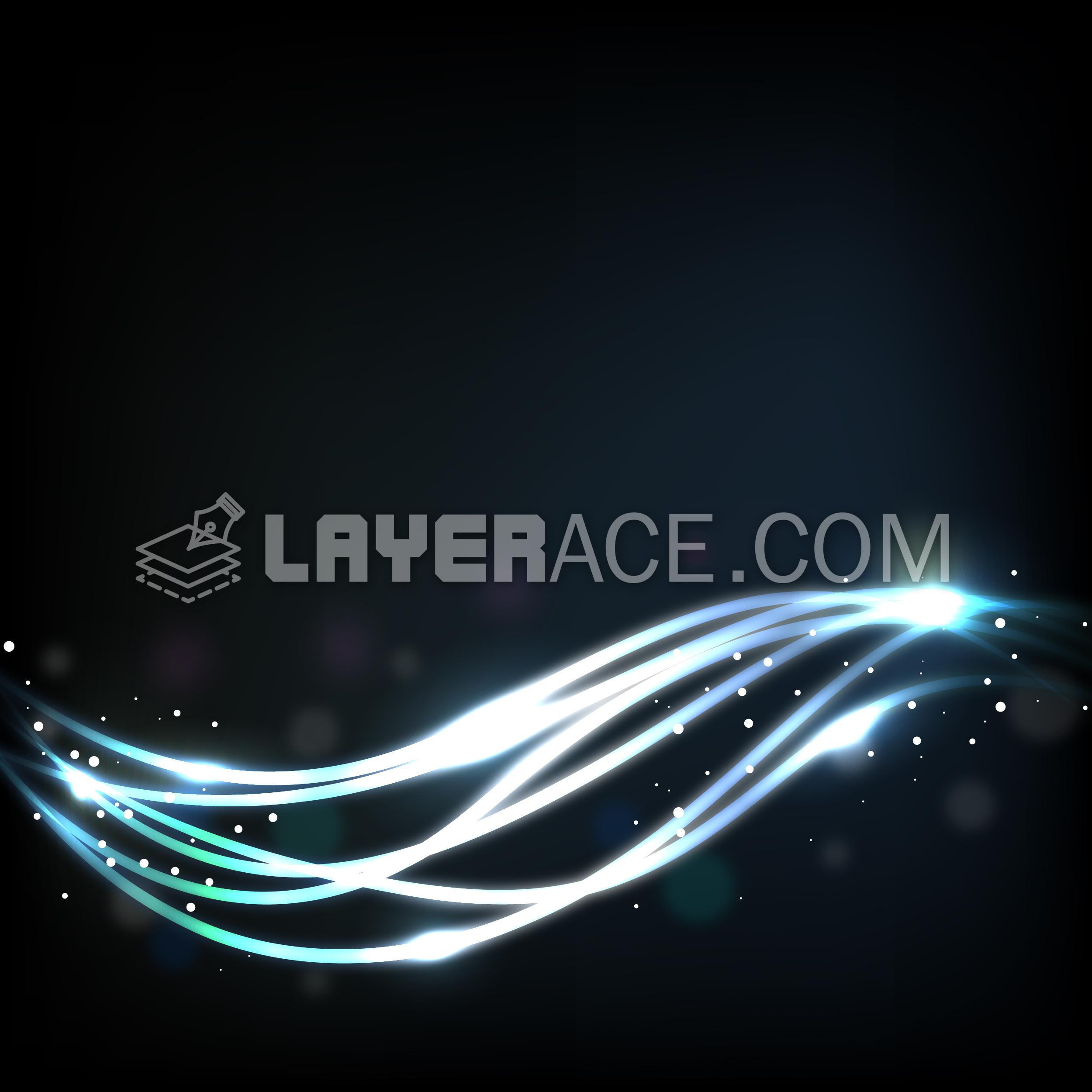 Vector Glowing Line Art Background