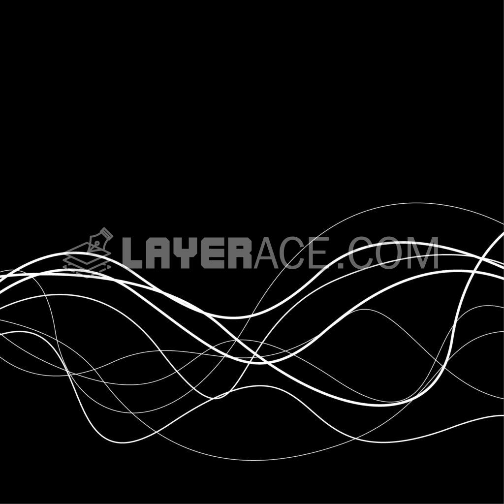 Black Vector Line Art Design