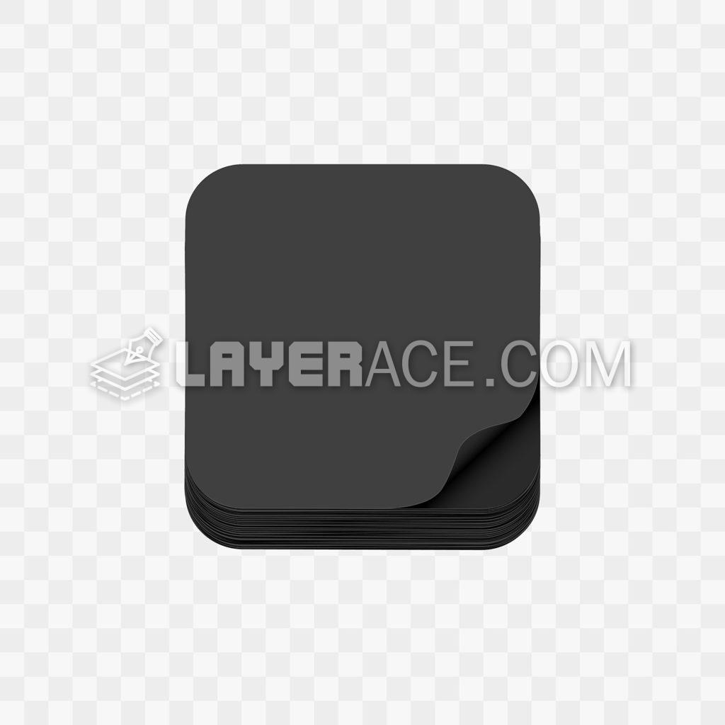 Black Paper App Icon