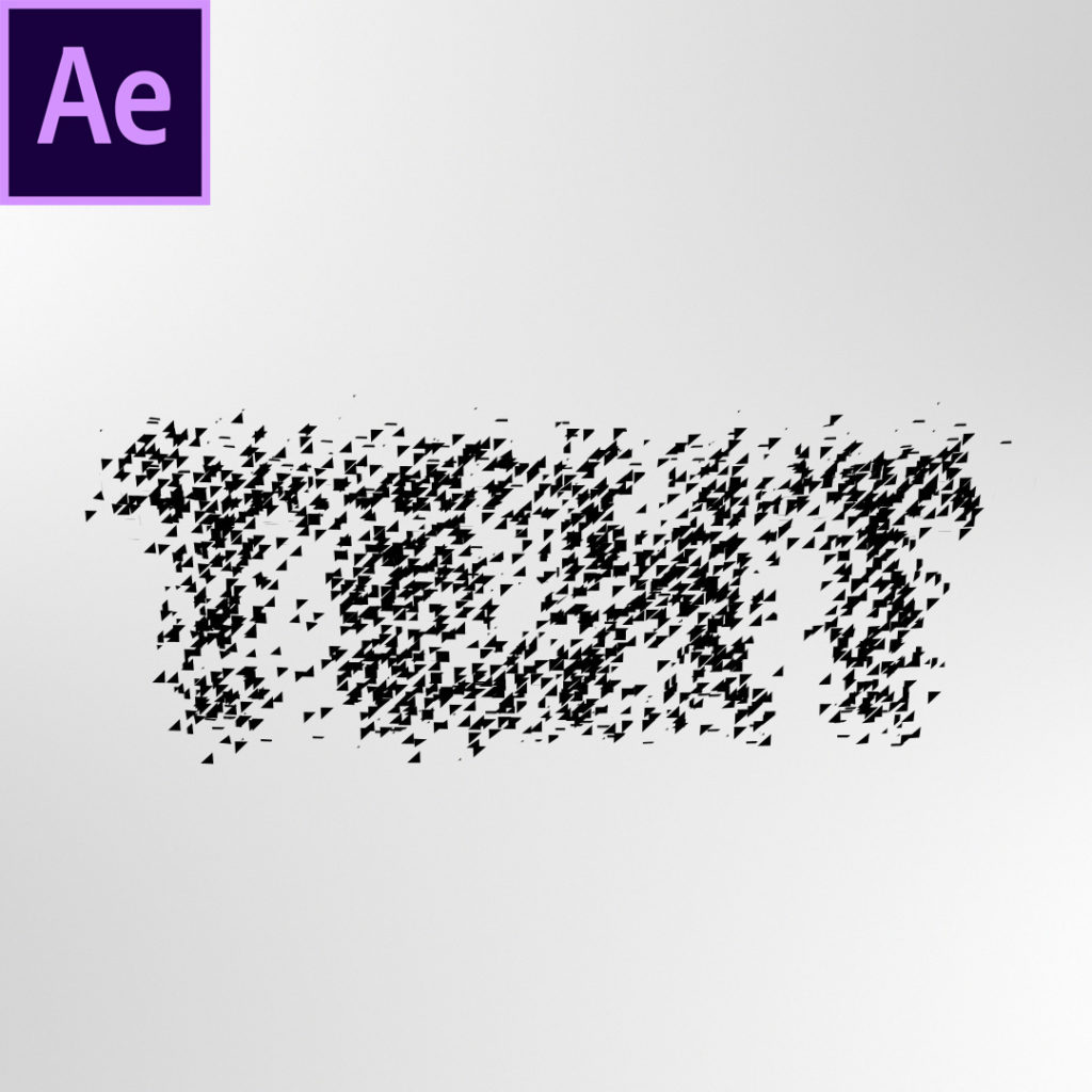 Particles Forming Text After Effects