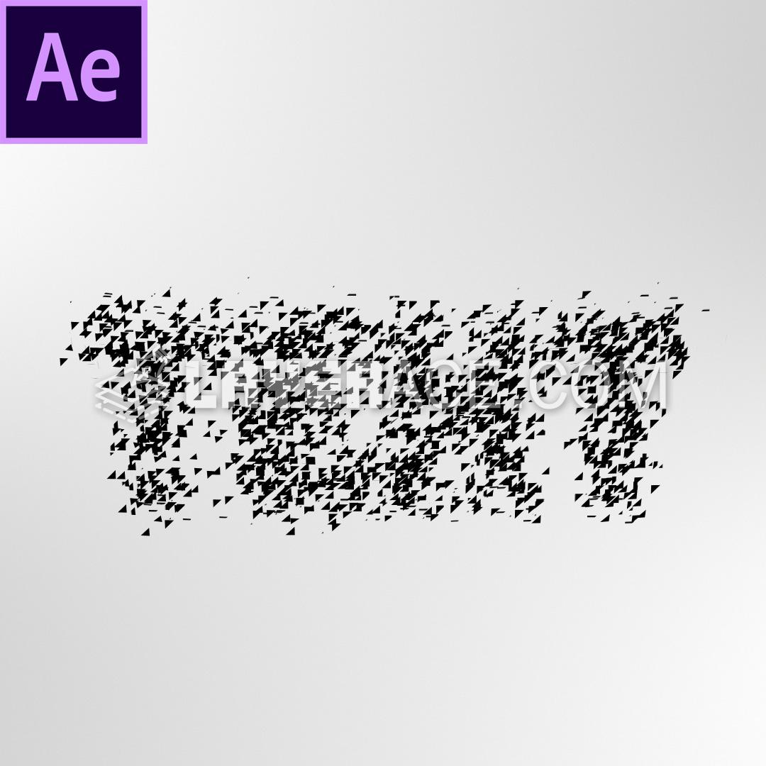 Particles Forming Text After Effects
