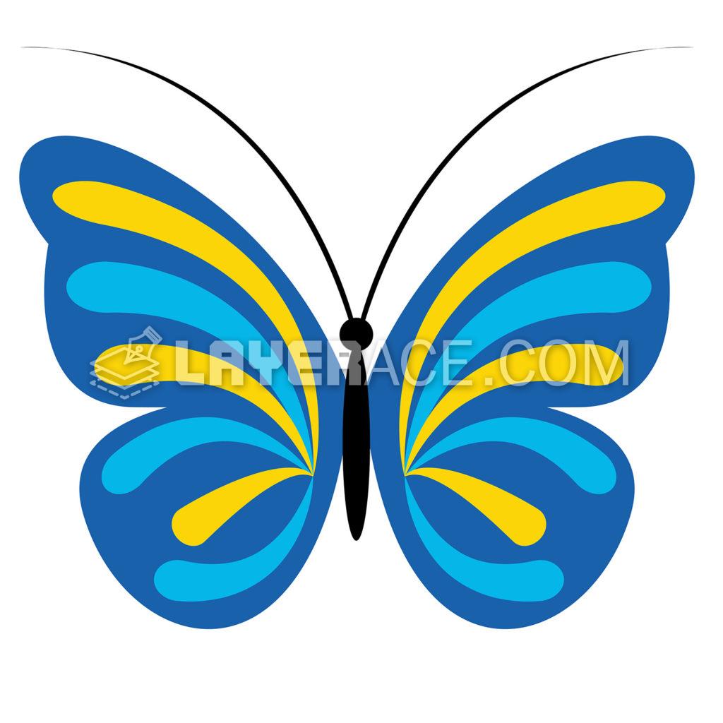 Blue Vector Butterfly