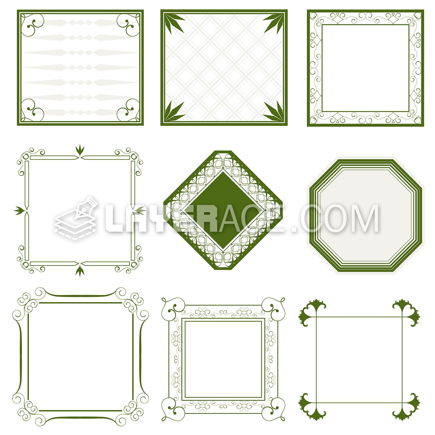 Vintage Vector Frames