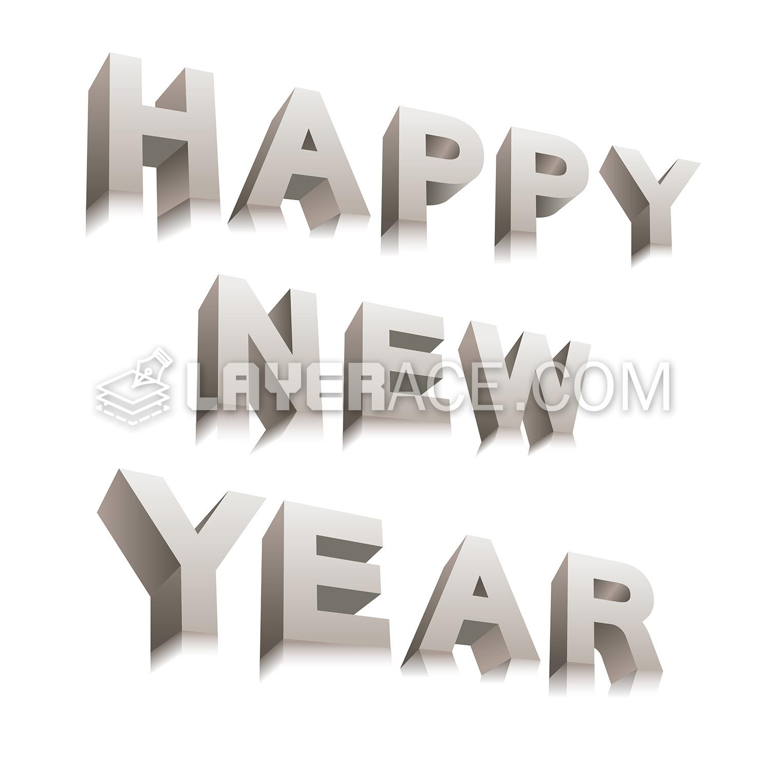 Happy New Year Lettering