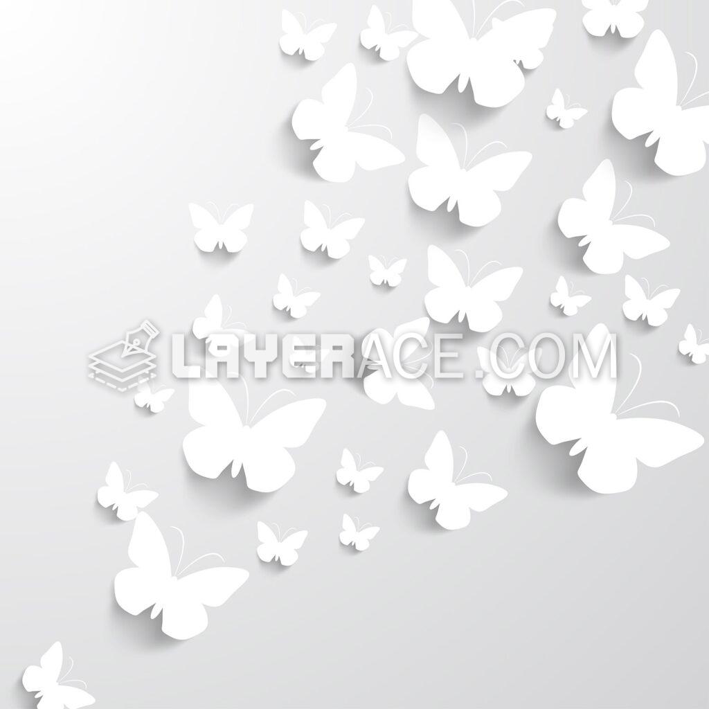 Vector Cutout Butterflies