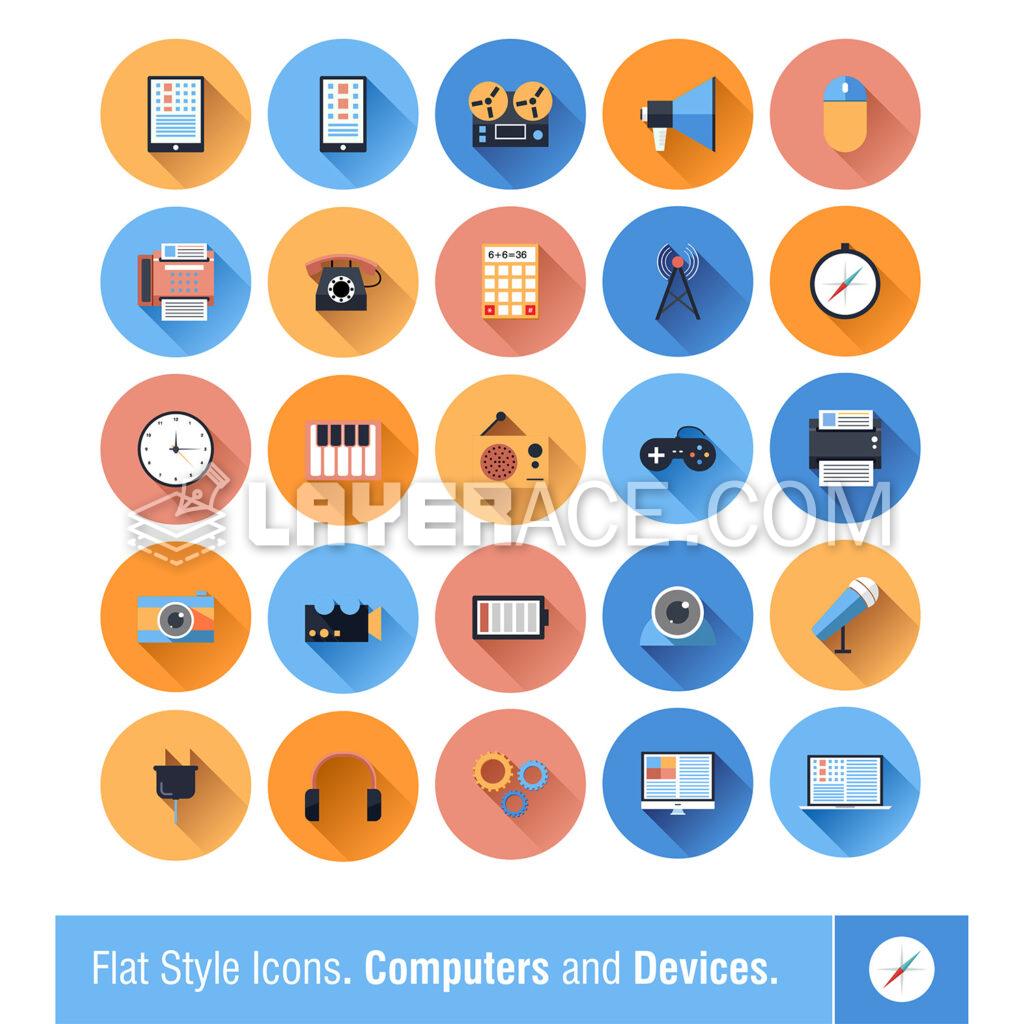 Flat Electronics Icons