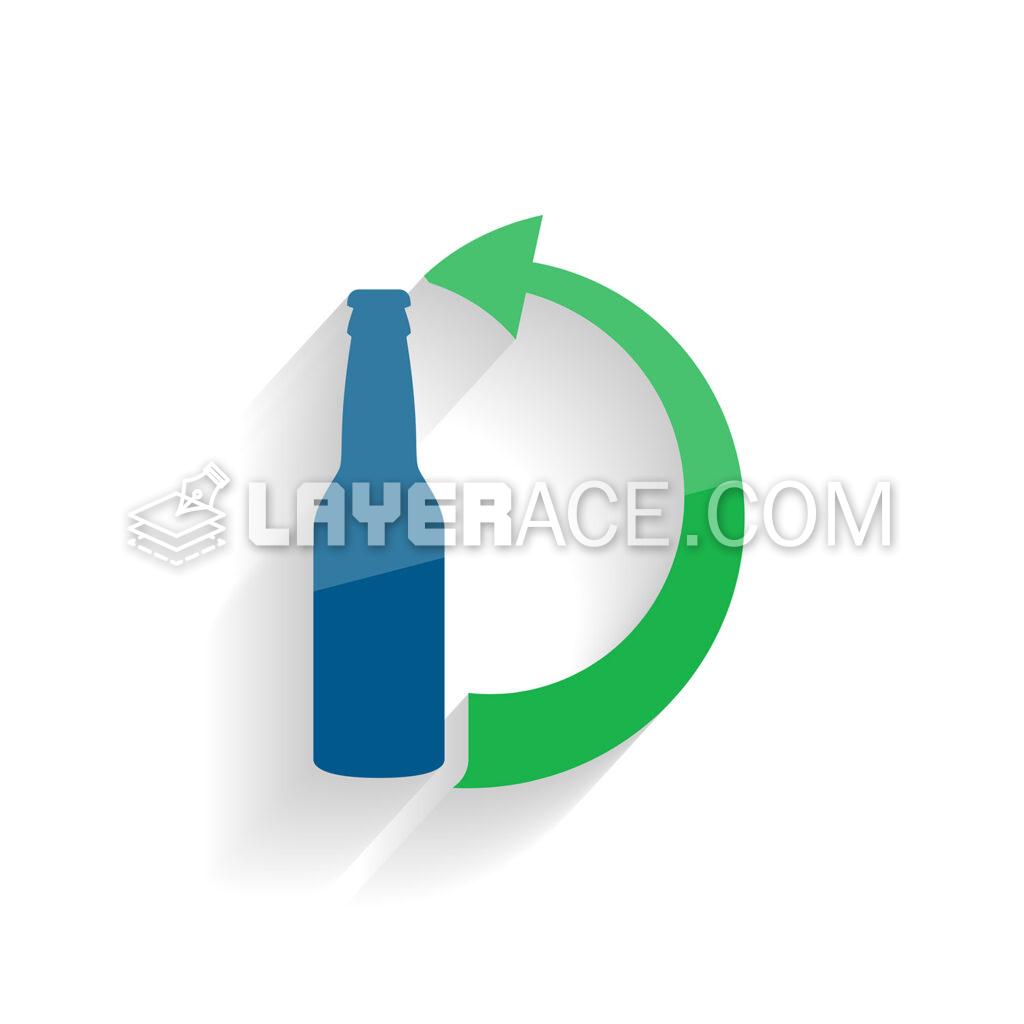 Vector Bottle Recycle Icon