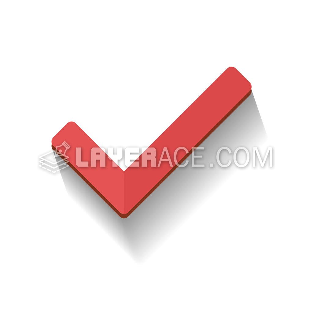 Flat Vector Check Mark Icon