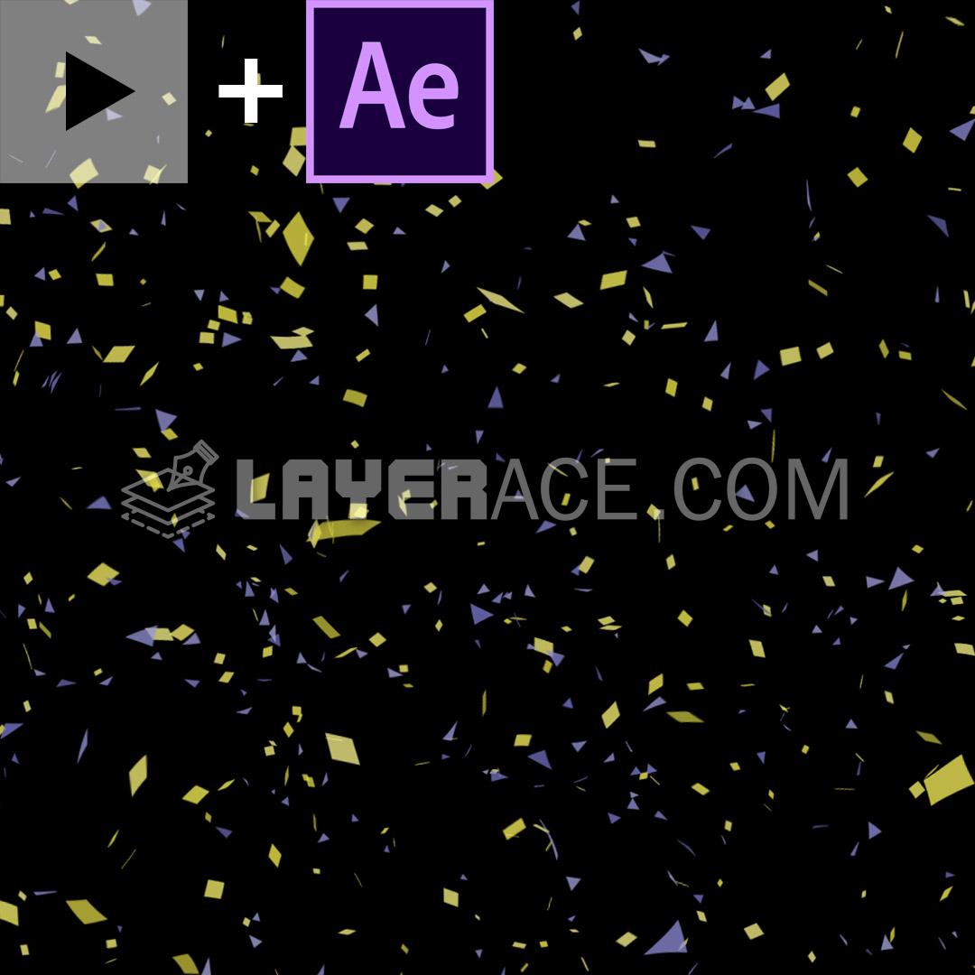 Confetti Particles Explosion MP4+After Effects Free Download