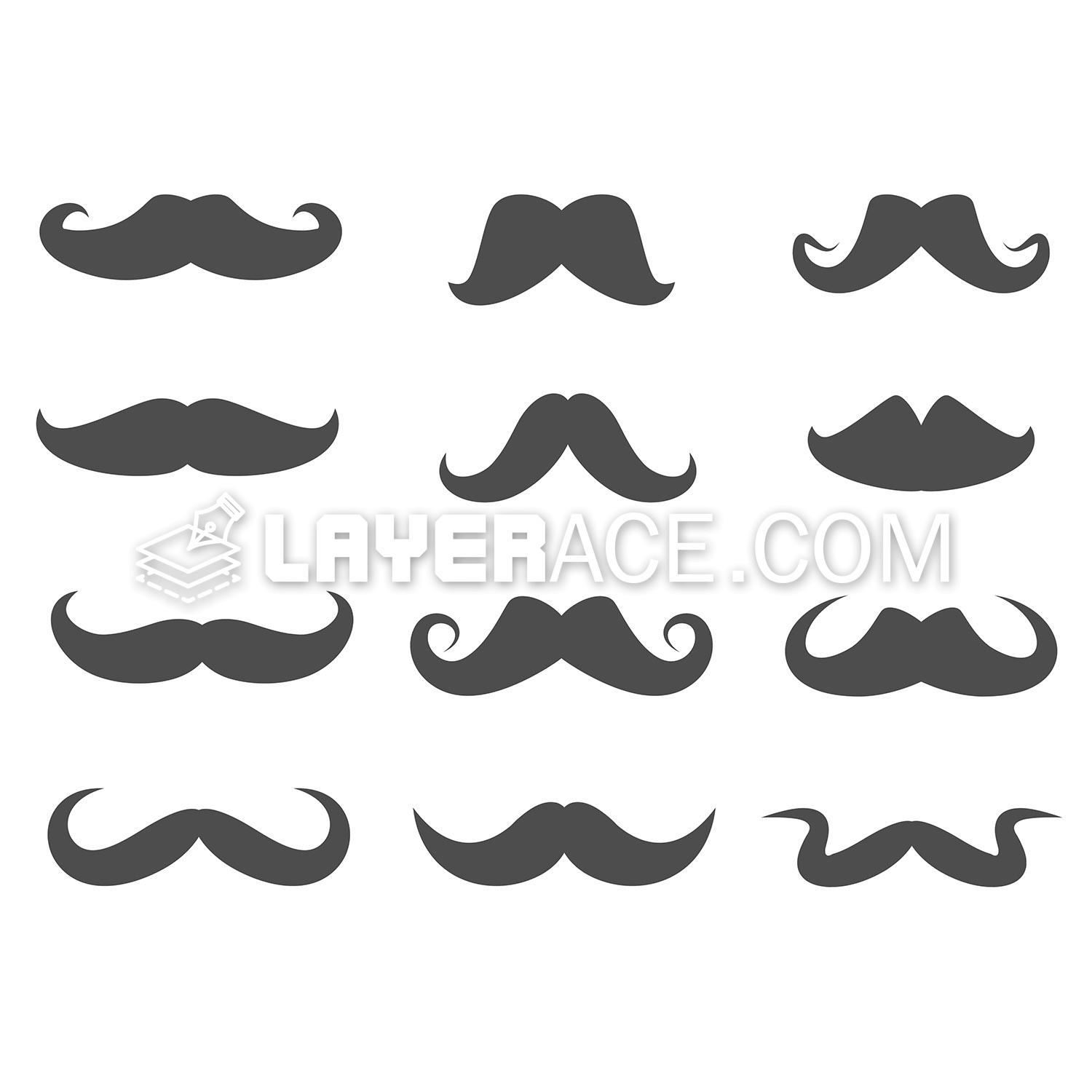 Free Vector Mustache Silhouette