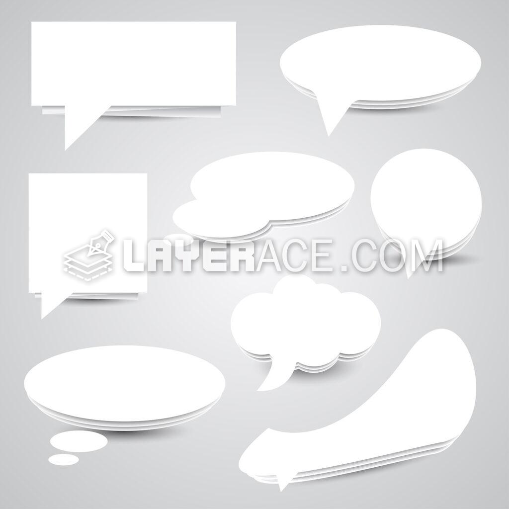 Paper Speech Bubbles