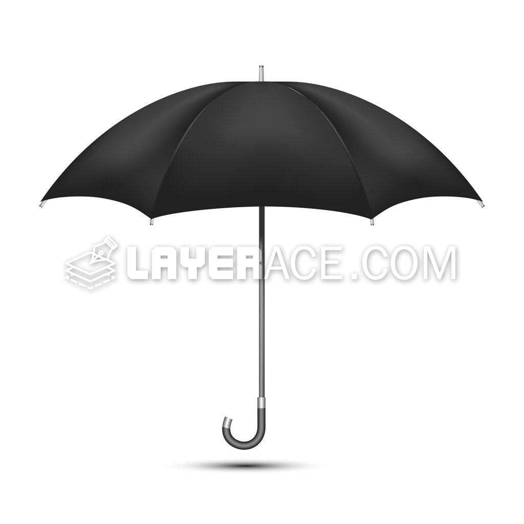 Vector Black Umbrella
