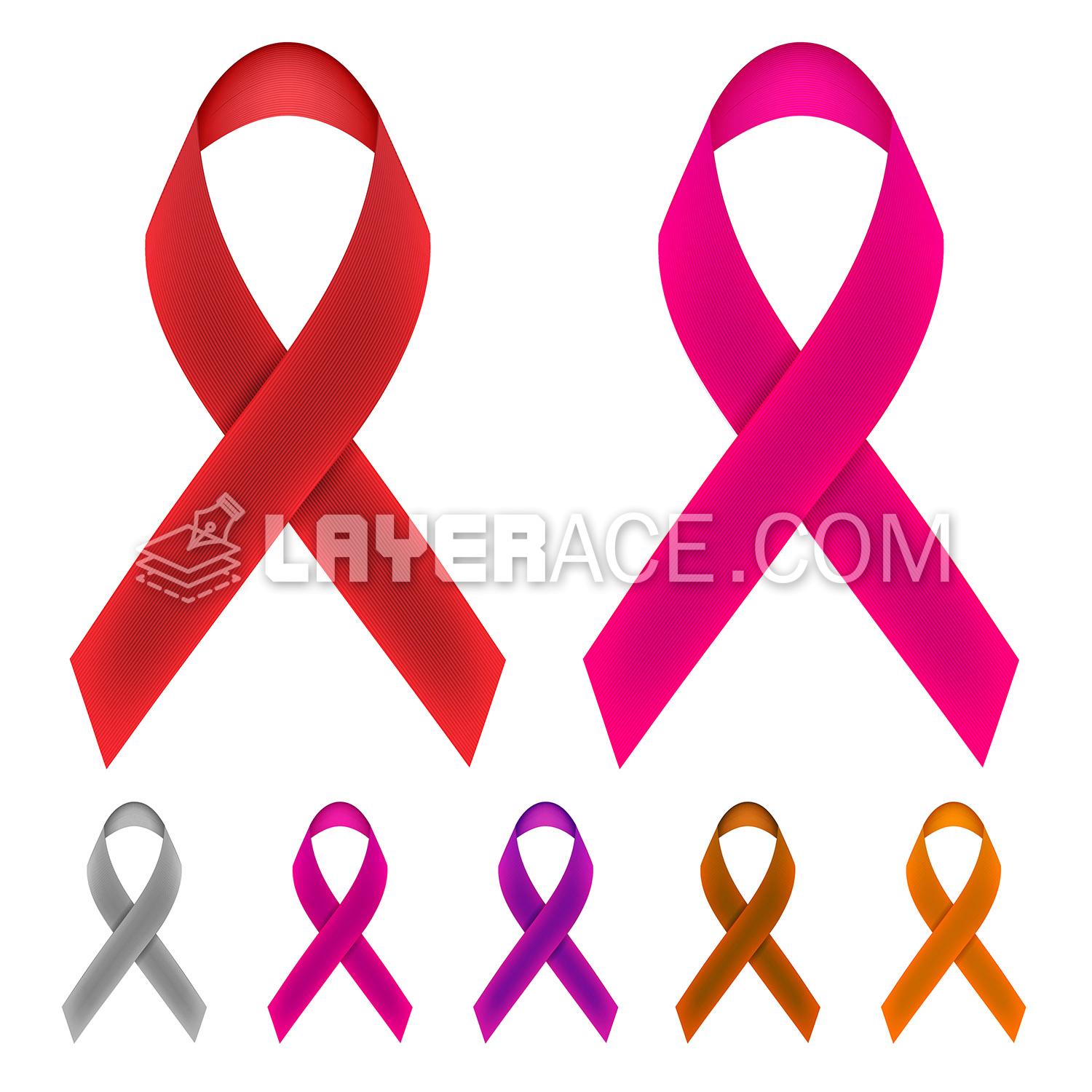 Vector Awareness Ribbons