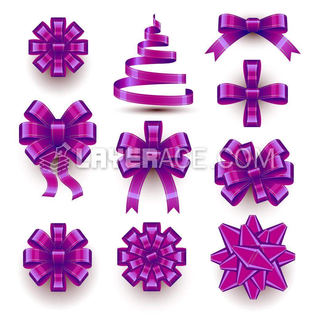 Vector Gift Bows and Ribbons