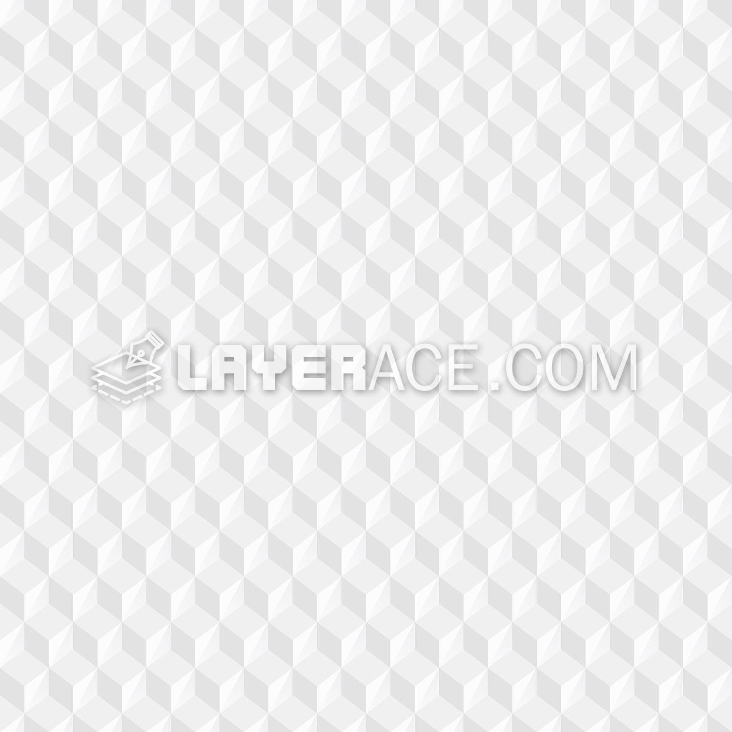 White Cubic Vector Pattern