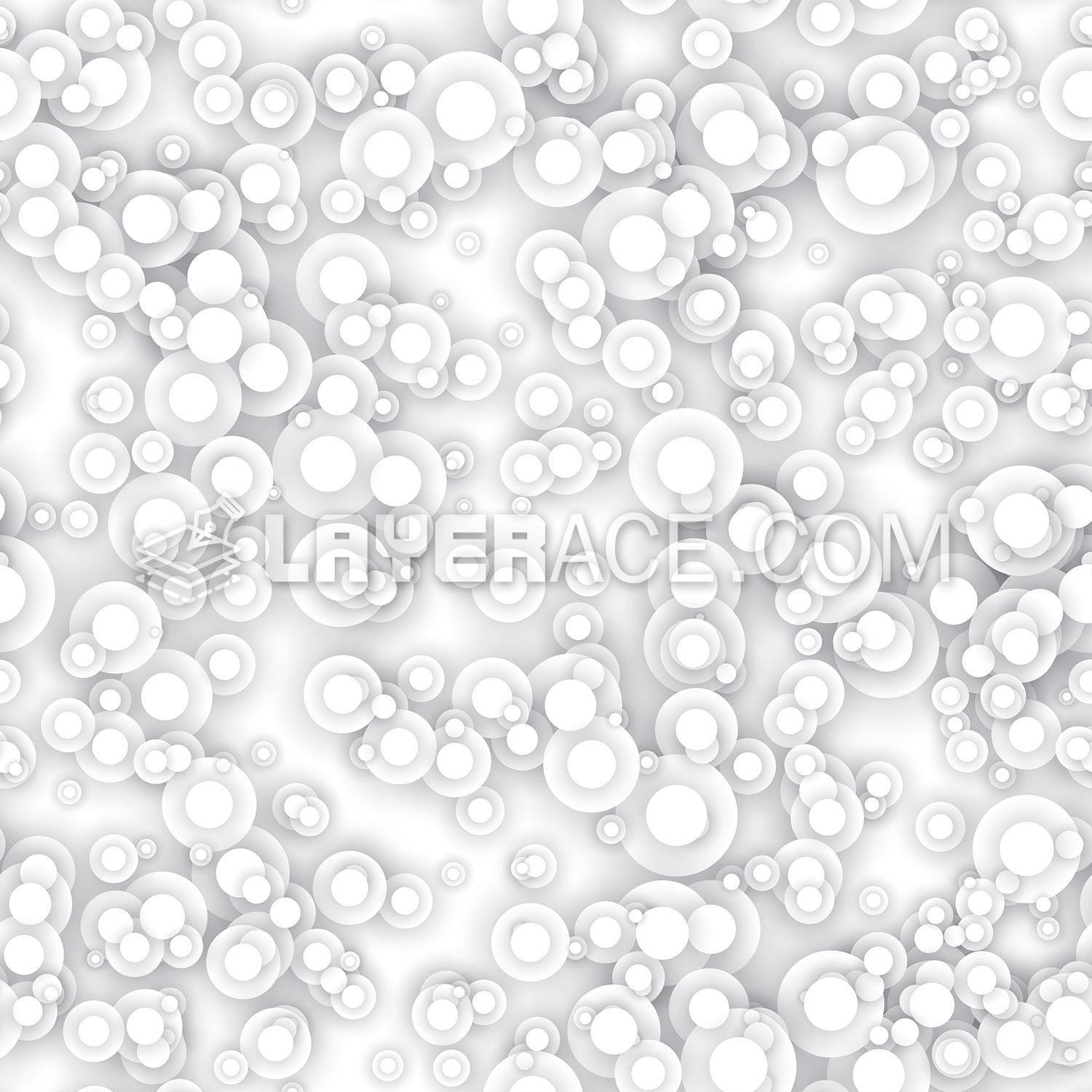 White Seamless Circles Pattern Vector