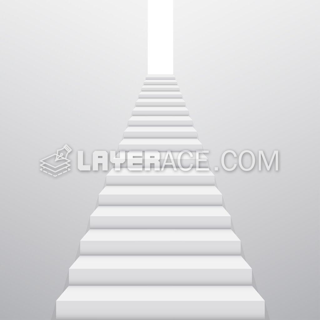 Vector White Staircase