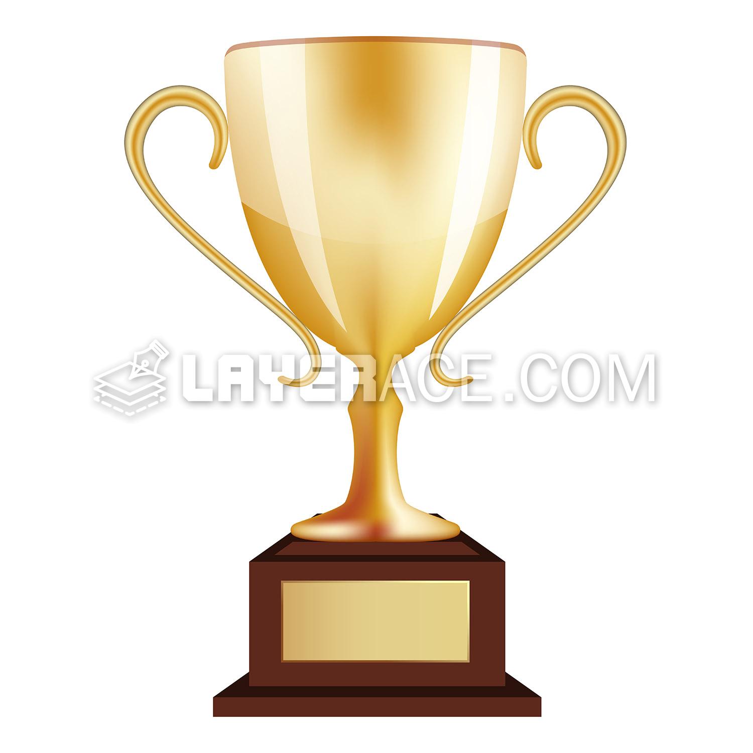 Gold Winner Cup Vector