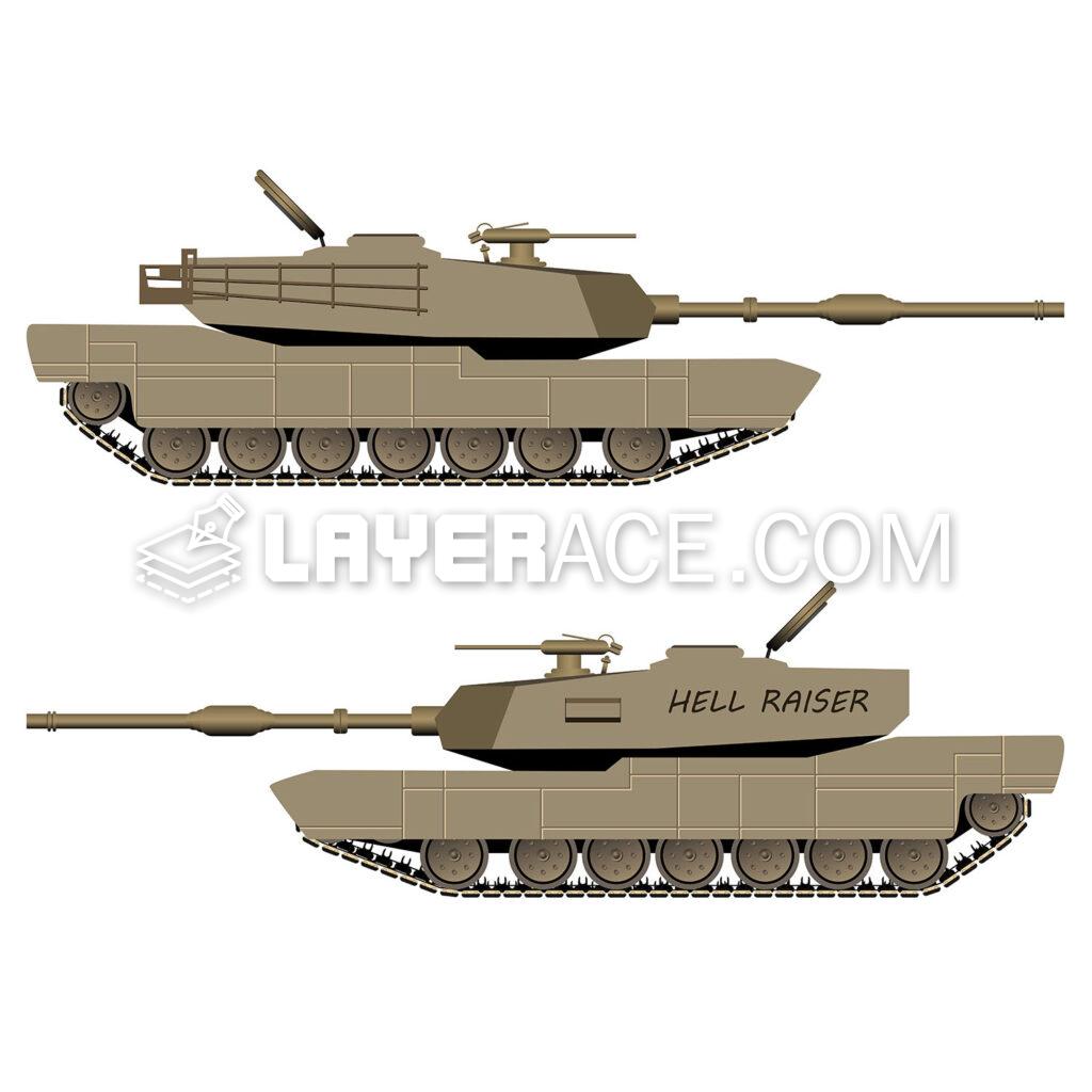 Free Vector Tank Illustration