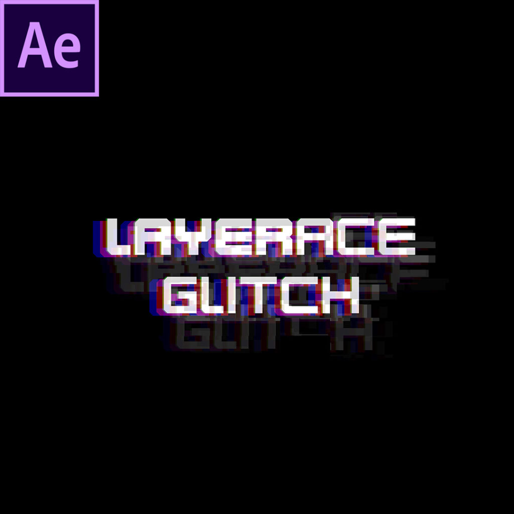 4K Glitch Effect Title After Effects Template