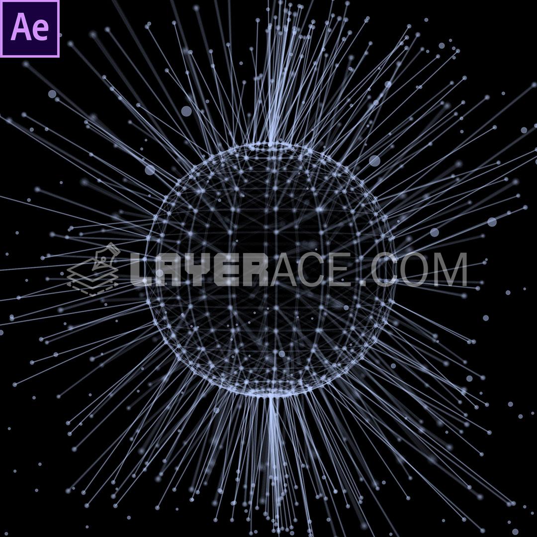 After Effects Plexus Sphere with Beams