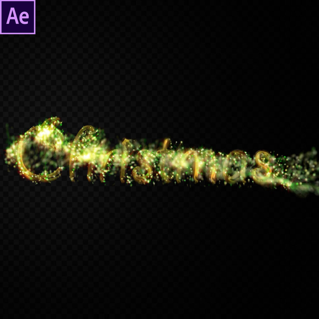 Christmas 3d Text After Effects Template