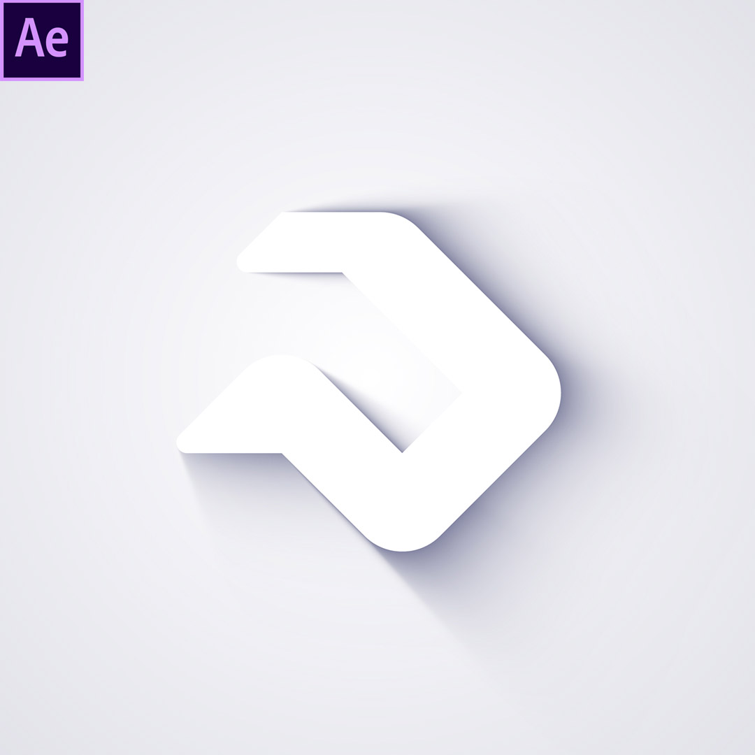 Minimal Shadow Logo Reveal After Effects Template